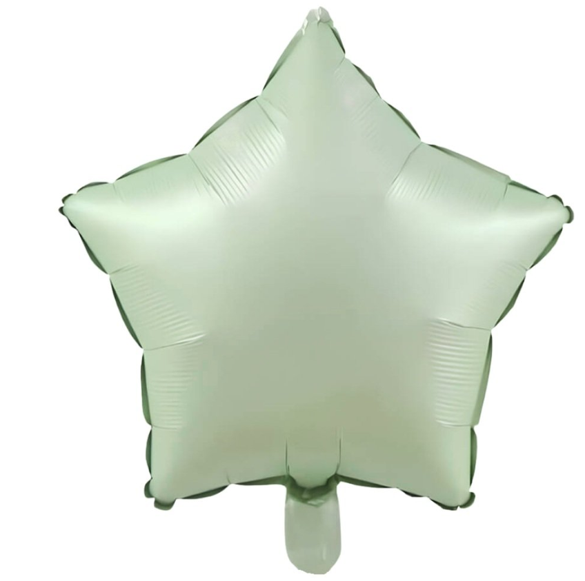 Yıldız Retro Yeşil Renk Folyo Balon 24 İNC